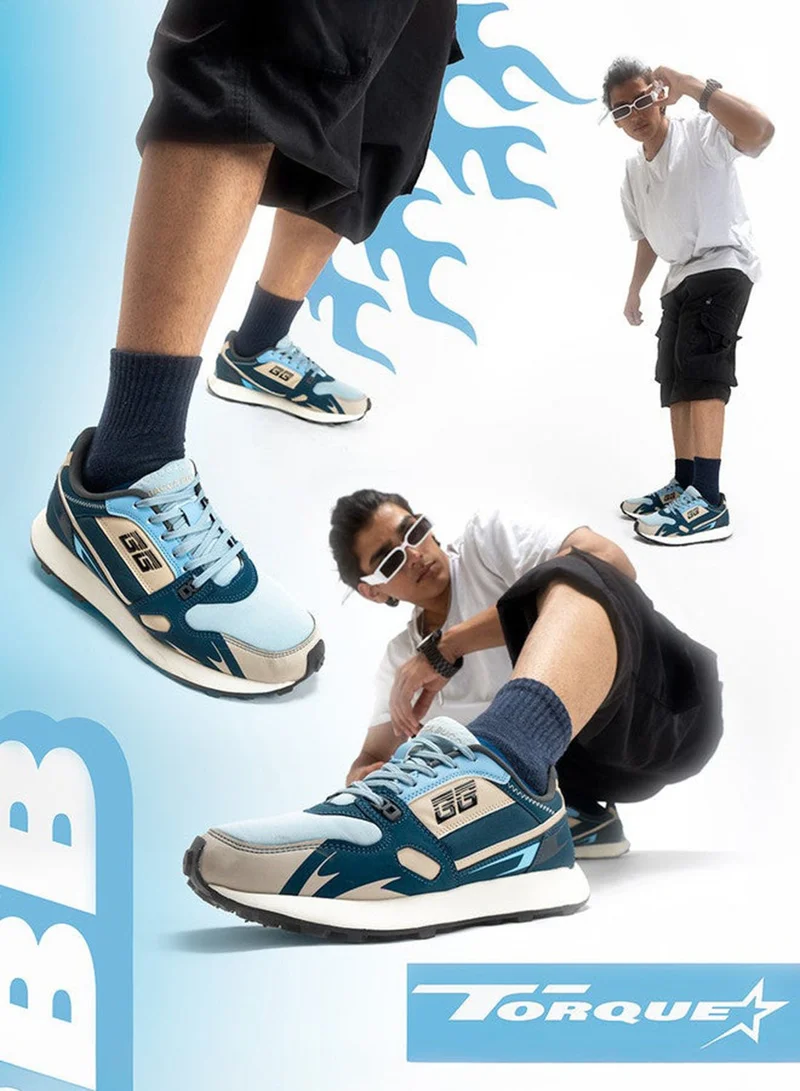 Bacca Bucci Titan Blue TORQUE Rugged Edge Activewear Sneakers for Men | Best Price UAE